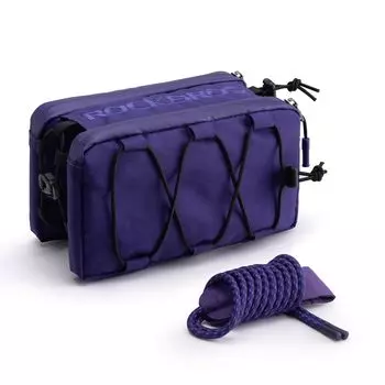 Велосипед с верхней трубой ROCKBROS, простой в установке, аксессуар для рамы, не задевает шнур, устойчив к истиранию, велосипедная сумка, велосипед, сумка, установка, тонкий, удобный, сумка, фиолетовый