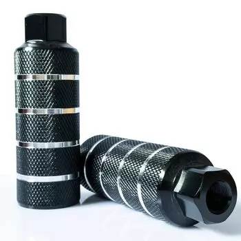 Велосипед WADEKING WHW 14 мм, подходит для фристайла BMX, прочные и стильные пеги, ось, велосипеды, нескользящие (Черный 4).