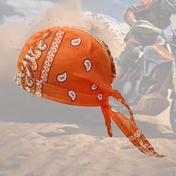 Велосипедная бандана с черепом для бега и занятий спортом на открытом воздухе оранжевый