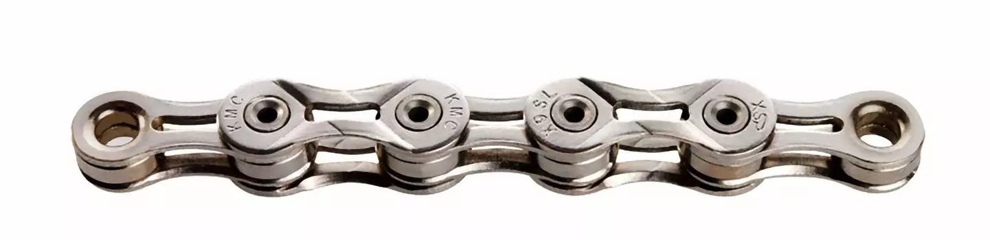 Велосипедная цепь KMC X9SL, серебристая [9 СКОРОСТЕЙ]