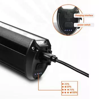 Велосипедная фара 2600 люмен USB перезаряжаемая алюминиевая фара высокая яркость ночная езда