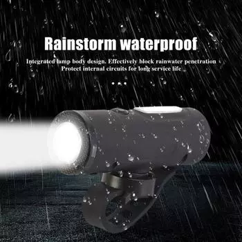 Велосипедная фара 4 уровня регулируемая водонепроницаемая USB перезаряжаемая высокая яркость ночная езда шоссейный горный велосипед передний фонарь велосипедные аксессуары чёрный