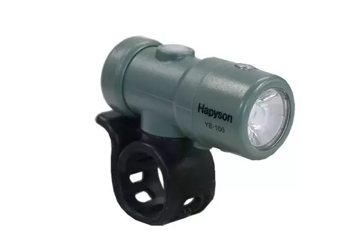 Велосипедная фара Hapyson USB перезаряжаемая умная лампа для руля Khaki YB-100-MG хаки