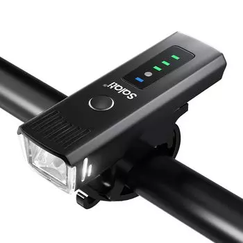 Велосипедная фара Salati, новейшая усовершенствованная велосипедная фара большой емкости 3600 мАч, перезаряжаемая через USB, высокая яркость, дорожный велосипедный фонарь с дисплеем уровня заряда батареи