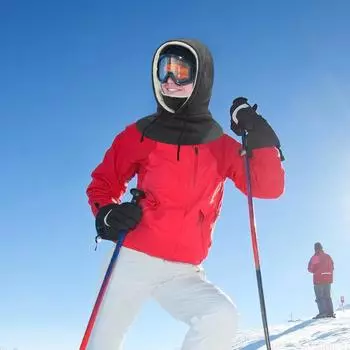 Велосипедная флисовая маска для лица, флисовая теплая маска для лица, шарф для езды на велосипеде в холодную погоду, утепленный утеплитель для шеи, женский и мужской головной убор красный