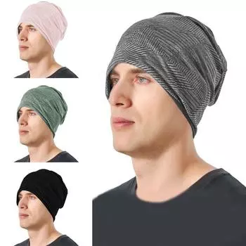 Велосипедная кепка Быстросохнущая спортивная шапка с защитой от ультрафиолета Охлаждающая кепка с черепом Тонкая солнцезащитная кепка Дышащие шапочки Вязаная шапка Повседневная кепка для бега Капот Абсорбент для бега 1pc чёрный