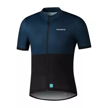 Велосипедная майка SHIMANO Element Jersey 2023 Модель Navy XS (Европейский размер) Расчетная высота: 157-167см