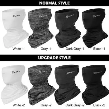 Велосипедная маска для лица из ледяной ткани, спортивный шарф, дышащая прохладная защита от солнца, повязка на голову для лица normal темно-серого
