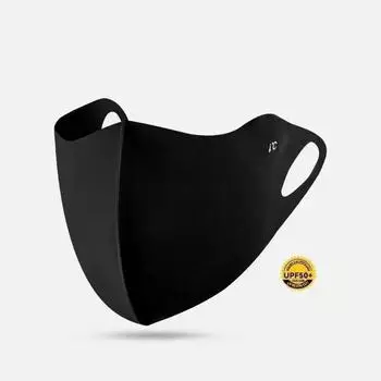 Велосипедная маска Ice Silk для лица с защитой от ультрафиолета, унисекс, регулируемая дышащая бандана, охотничья беговая спортивная маска, шарф чёрный