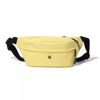Велосипедная нагрудная сумка, однотонная поясная сумка, сумка через плечо большой емкости для активного отдыха жёлтый