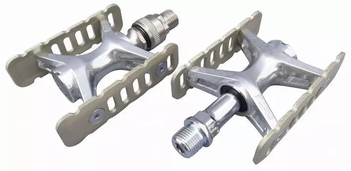 Велосипедная педаль Mikashima PROMENADE OneSideEzy One Side Titanium Color (МКС) (Променад Легкий)