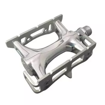 Велосипедная педаль Mikashima ROYAL NUEVO Satin Silver (МКС) (Королевский Нуэво) серебряный