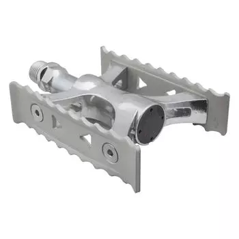 Велосипедная педаль Mikashima, серебристая (МКС) TOURING-LITE (Туристический свет) серебряный