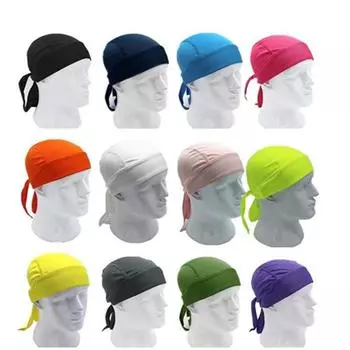 Велосипедная повязка на голову в стиле пирата с капюшоном, спортивная шапка, повязка на голову розовый