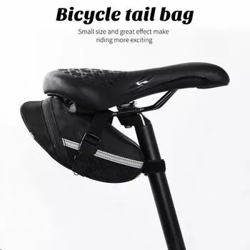 Велосипедная седельная сумка высокой плотности 600D, сумка на сиденье с ремешком на молнии, велосипедная сумка, большая вместительная сумка для велосипедного сиденья синий