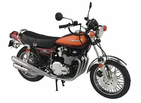 Велосипедная серия Aoshima Bunka Kyozaisha Kawasaki 750 Roadster ZII, пластиковая модель 1/12 № 2