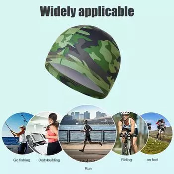 Велосипедная шапка-чепец Велосипедный шлем для бега на льду Быстросохнущая шапка ( зеленый) КДЕ