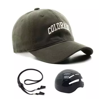 Велосипедная шляпа для мужчин и женщин Летняя УФ Защита Сверхпрочная Защитная шляпа с подбородком Подходит для окружности головы Идеально подходит для и Городской езды Шлем, Стиль, (ЕС серый