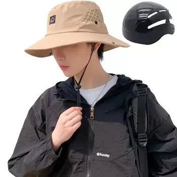 Велосипедная шляпа Стильная летняя шляпа Стиль Шлем для Идеально подходит для Катастрофа Город На открытом воздухе Легкий Подбородок Высоко Подходит для Повседневного Окружность головы Мужской