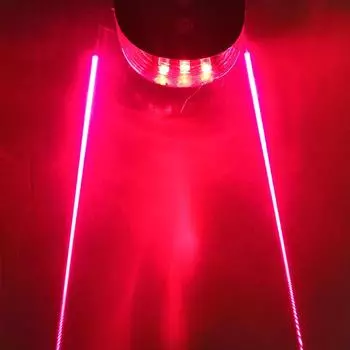 Велосипедная сидушка с подсветкой parallel light красный