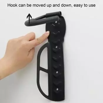 Велосипедная стойка Yousheng, настенное крепление для гаража с винтами, прочная, выдерживает до 40 кг, вертикальная, горная, дорожная, складная вешалка для велосипеда чёрный