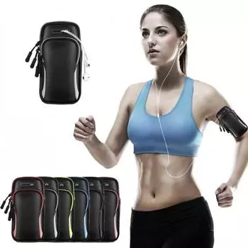 Велосипедная сумка для бега на открытом воздухе, костюм для телефона ниже 6,5 дюймов с отверстием для наушников, водонепроницаемая велосипедная сумка из дышащего материала