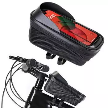 Велосипедная сумка для телефона из жесткого материала EVA, водонепроницаемый сенсорный экран, легкий велосипедный дорожный горный велосипед, верхняя трубка, передняя рамка, чехол для мобильного телефона