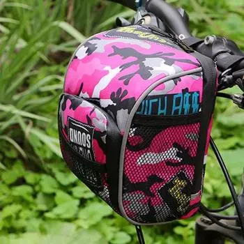 Велосипедная сумка на руль, передняя установка, удобный, длительный срок службы, портативная компактная сумка на руль для выхода на улицу чёрный