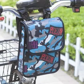 Велосипедная сумка с регулируемыми ремнями, водонепроницаемая, для передней трубы руля, корзина для велосипеда