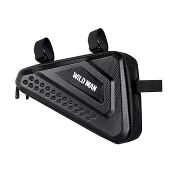 Велосипедная сумка WILD MAN для путешествий и езды, быстрая простота установки, быстросъемная упаковка, твердый переплет чёрный