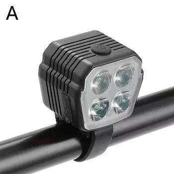 Велосипедная светодиодная фара/гудок 120 дБ для горного велосипеда, ночной водонепроницаемый фонарь, высокая яркость W2K9, шоссейный велосипед U V1C8 Bicycle headlight-1pc