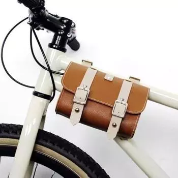 Велосипедная винтажная сумка из искусственной кожи, водонепроницаемая, большая вместимость, универсальная, для горного велосипеда, шоссейного, горного