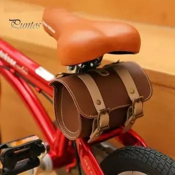Велосипедная винтажная сумка из искусственной кожи, водонепроницаемая, большой емкости, универсальная, для горного велосипеда, шоссейного, горного, верхняя труба, передняя рама, руль, седло, крепление для хранения кофейный