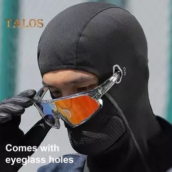 Велосипедная защита для лица 3 в 1, ветрозащитная, зимняя, теплая, холодная, полностью закрывающая, для мужчин и женщин, для улицы, шейный платок, балаклава, капюшон, бандана, шарф чёрный