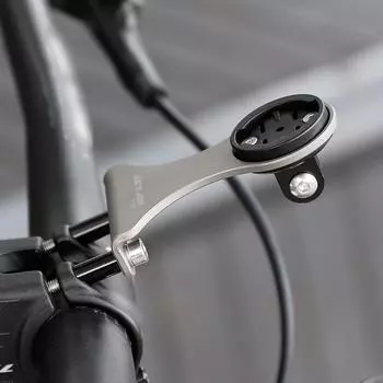 Велосипедное крепление для компьютера, передний держатель велосипедного спидометра из титанового сплава с адаптером для камеры и серебряный