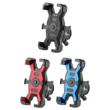 Велосипедное крепление для телефона с защитой от сотрясений подходит для руля диаметром 22,2–31,8 мм, велосипедные аксессуары красный