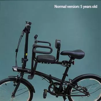 Велосипедное переднее детское сиденье быстросъемное горный велосипед складной велосипед женский велосипед детское сиденье с защитным ограждением чёрный
