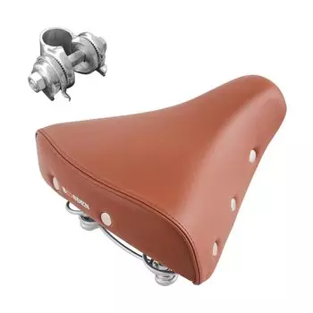 Велосипедное седло BOOSDEN с широким велосипедом Hurt Your Super полиуретановой пеной для женщин и совместимо с поглощением электрических ударов, коричневое, шипы, мягкое, коричневый