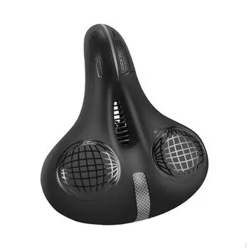 Велосипедное седло, мягкое, с эффектом памяти, удобное Black and White
