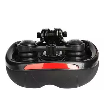 Велосипедное седло Подушка для сиденья горного велосипеда Полая Большая попа Удобное, Амортизирующий шар With USB charging tail light красный