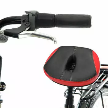 Велосипедное сиденье для мужчин и женщин, седло без носа, мягкое широкое велосипедное седло, комфортное чёрный
