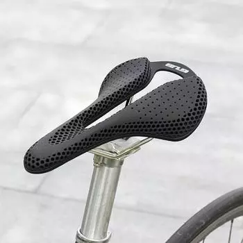 Велосипедное сиденье с 3D-печатью, легкое полое велосипедное седло для горных шоссейных велосипедов чёрный