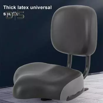Велосипедное сиденье со спинкой, регулируемая по высоте латексная подушка, трехколесный велосипед, горная дорога, поддержка спины велосипеда, сменное седло, аксессуары для велосипеда серый