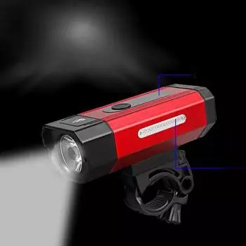 Велосипедные фары из алюминиевого сплава мощностью 800 люмен, большой мощностью, сильным светом, уличными велосипедными огнями на большие расстояния, а также красными и синими сигнальными огнями