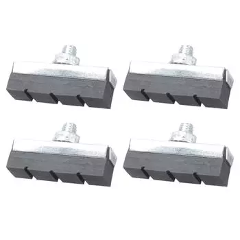 Велосипедные колодки V-brake, комплект 2 пары, тормозные колодки для горных велосипедов, переднее/заднее колесо, колодки V-brake для велосипедов