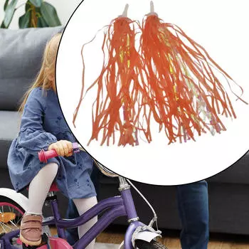 Велосипедные ленты для детских велосипедов — забавные декоративные аксессуары оранжевый