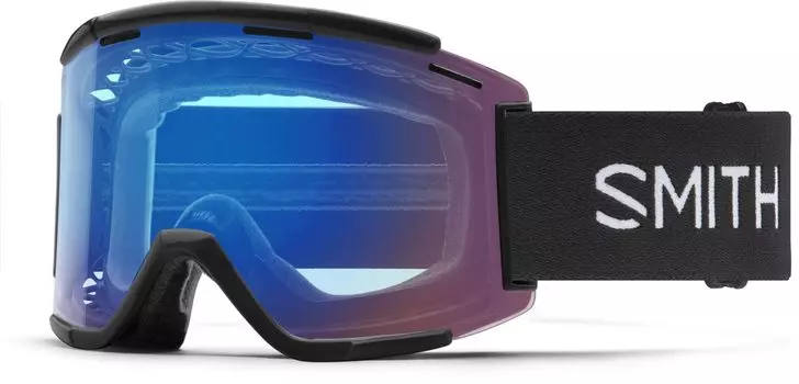 Велосипедные очки Smith Squad XL MTB, черные, ChromaPop, контрастная розовая вспышка, сменные линзы - + чёрный