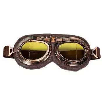 Велосипедные очки Ветрозащитные пыленепроницаемые ударопрочные нескользящие эластичные ремешки с защитой от ультрафиолета пластиковые винтажные мотоциклетные очки для улицы серебряный