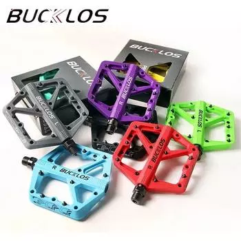 Велосипедные педали BUCKLOS с герметичным подшипником, педаль платформы MTB для велосипеда, горный нейлоновый велосипед, плоские педали 9/16 дюймов, часть шоссейного велосипеда MTB