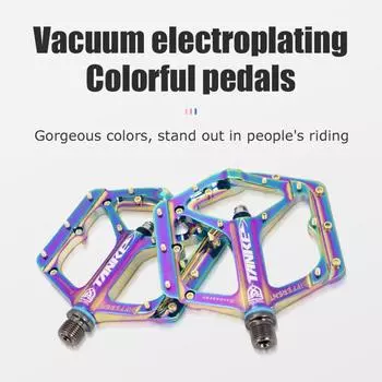 Велосипедные педали Красочные велосипедные педали для шоссейного велосипеда Нескользящие алюминиевые педали для горного велосипеда